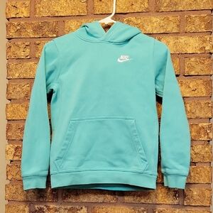 Nike Kids Turquoise Pullover Hoodie Sweatshrit Size Medium